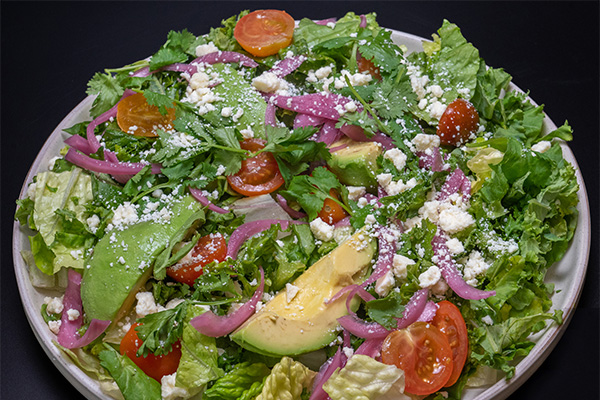 The Garden Guac Salad, a popular option for Cherry Hill Mall company lunches.
